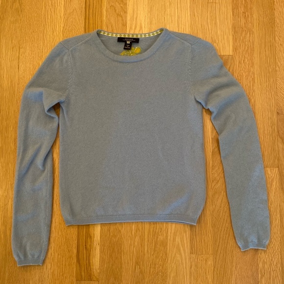 Weekend Max Mara Womens Light Blue Cashmere Crew Neck Sweater / Size S - Picture 2 of 9